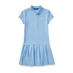 GIRLS 7-16 Mesh Short-Sleeve Polo Dress