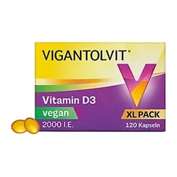 Vigantolvit 2000 I.E. Vitamin D3 Weichkapseln vegan, 120 St