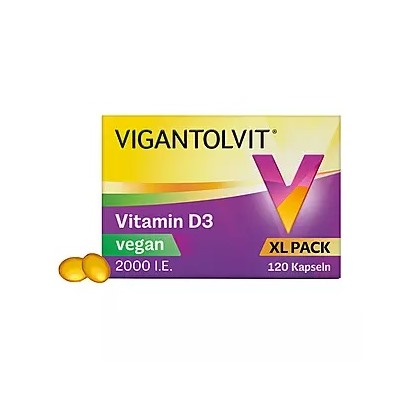Vigantolvit 2000 I.E. Vitamin D3 Weichkapseln vegan, 120 St