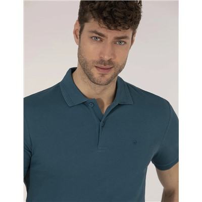 Zümrüt Slim Fit Polo Yaka Basic Tişört