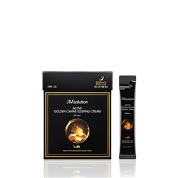 [JMSolution] Крем ночной ЗОЛОТО и ИКРА Active Golden Caviar Sleeping Cream Prime 4мл*1шт