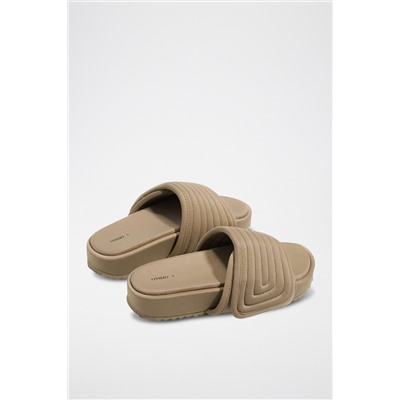 Sandalias con plataforma Beige