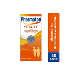 Pharmaton Vitality 60 Kapsül - Ginseng G115, Multivitamin ve Mineraller 8699809190146
