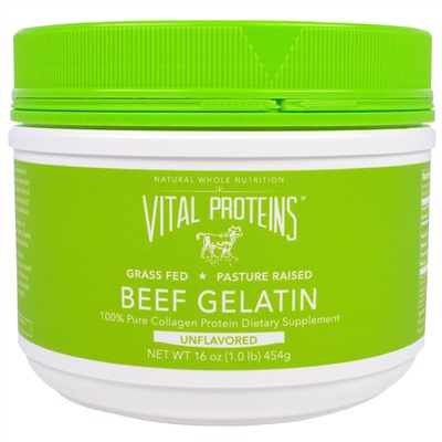 Vital Proteins, Желатин говяжий, 16 унций (454 г)