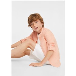Camisa algodón lino -  Niño | MANGO OUTLET España