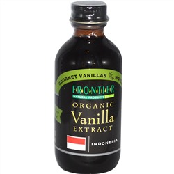 Frontier Natural Products, Экстракт органической ванили, Индонезия, выращенный на ферме продукт, 2 жидких унции (59 мл)