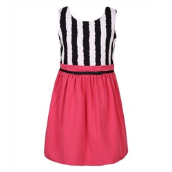 Pink & Black Stripe Dress - Infant, Toddler & Girls