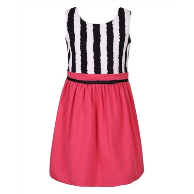 Pink & Black Stripe Dress - Infant, Toddler & Girls