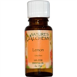 Nature's Alchemy, Эфирное масло лимона, 0.5 унций (15 мл)