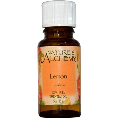 Nature's Alchemy, Эфирное масло лимона, 0.5 унций (15 мл)