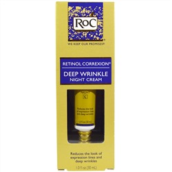RoC, Retinol Correxion, ночной крем от глубоких морщин, 1 жидк. унц. (30 мл)