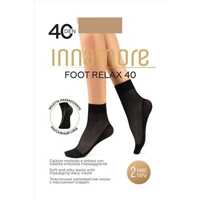Эластичные шелковистые носки с массажным следом 40 Innamore