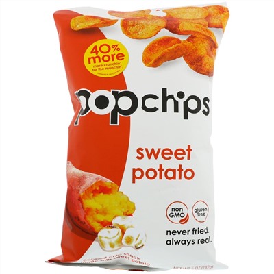 Popchips, Sweet Potato Chips, 5 oz (142 g)