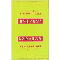 Larabar, Лаймовый пирог, 16 батончиков, 1,6 унции (45 г) каждый