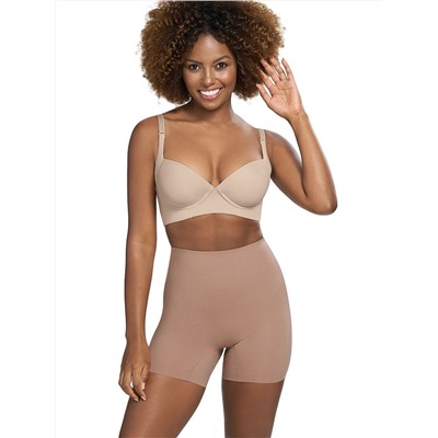 LEONISA SHAPEWEAR Undetectable Padded Butt Lifter Shaper Short COMPRESSION LEVEL 2: MODERATE