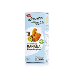 Ломтики вяленого банана в йогуртовой глазури 75 гр / Solar Dried Banana dipped yoghurt 75g
