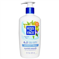Kiss My Face, Увлажняющее средство для бритья, без отдушек, 11 жидких унций (325 мл)