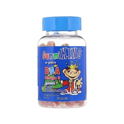 GummiKing, DHA Omega-3 Gummi for Kids, 60 Gummies