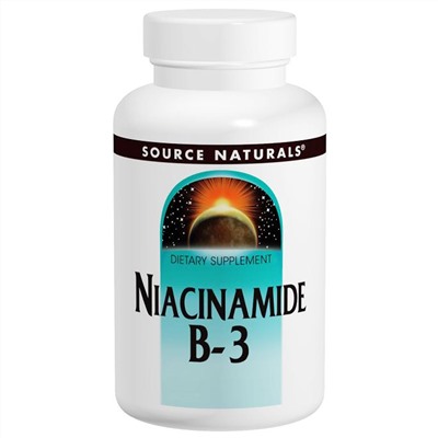 Source Naturals, Никотинамид B-3, 100 мг, 250 таблеток