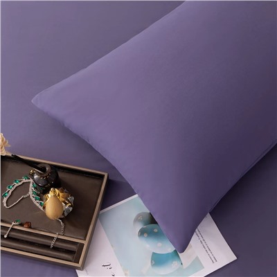Комплект постельного белья Однотонный Сатин на резинке CSR051