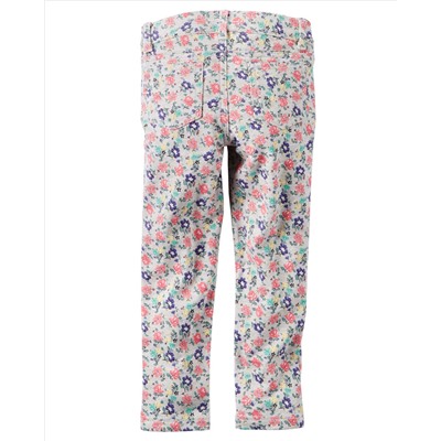 Floral French Terry Jeggings