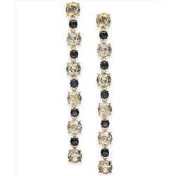 INC International Concepts INC Gold-Tone Multi-Stone Linear Drop Earrings, Created For Macy's
