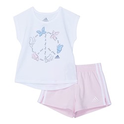 adidas Kids Cotton French Terry Short Set (Infant)