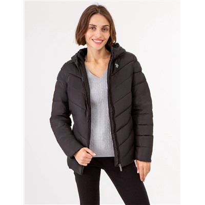 COZY FUR LINED HOODED PUFFER JACKET