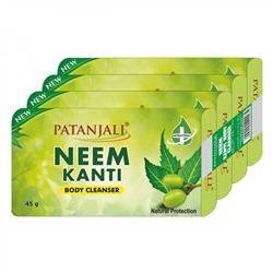 PATANJALI Neem Kanti Body Cleanser Мыло травяное натуральное Ним 45гх4шт