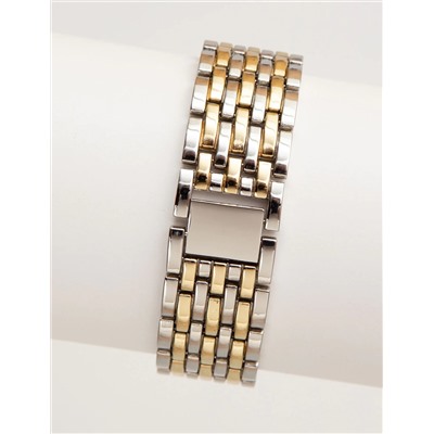 LADIES SILVER GOLD LINK WATCH