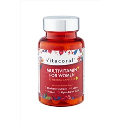 Vitacoral Multivitamin For Women 30'lu Bitkisel Kapsül - Vitaminler Ve Mineraller Içeren Besin Takviyesi VTCRL-WOMEN