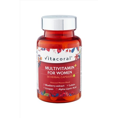 Vitacoral Multivitamin For Women 30'lu Bitkisel Kapsül - Vitaminler Ve Mineraller Içeren Besin Takviyesi VTCRL-WOMEN