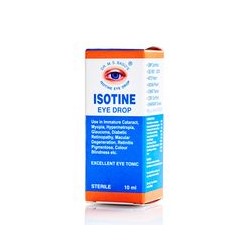Аюрведические глазные капли для профилактики и лечения ряда заболеваний Isotine 10 мл (Оригинал) / Isotine Jagat Pharma 10 ml
