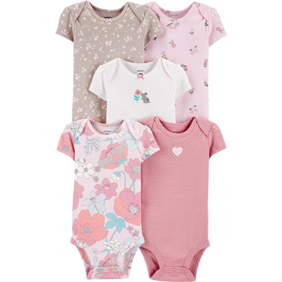 5-Pack Floral Original Bodysuits