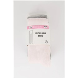 Defacto Kız Çocuk 2'li Pamuklu Külotlu Çorap Y5008A6NS