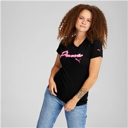 PUMA Cursive Logo Women's Graphic Tee