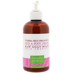 Tierra Mia Organics, Raw Goat Milk Skin Therapy, Face & Body Cream, Lavender Patchouli, 8 fl oz (226 g)