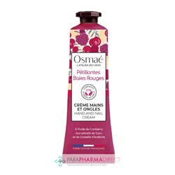 Osmaé Pétillantes Baies Rouges - Crème Mains et Ongles 30 ml