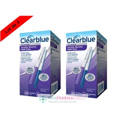 Clearblue Advanced Recharges pour Moniteur de Fertilité 20 Tests de Fertilité + 4 Tests de Grossesse x2Lot  × 2