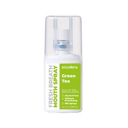 [SOLOMEYA] Спрей для полости рта ЗЕЛЁНЫЙ ЧАЙ освежающий Solomeya Fresh Breath Mouth Spray Green Tea, 20 мл