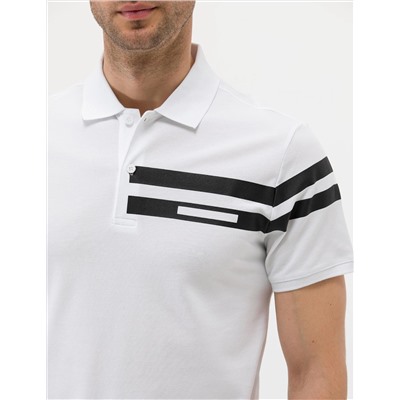 Beyaz Slim Fit Polo Yaka Tişört