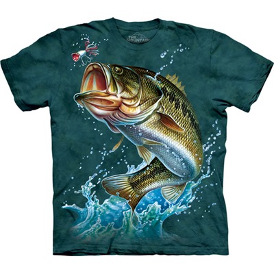 Футболка с принтом Рыба | The Mountain Bass T-Shirt