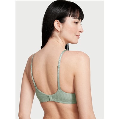 THE T-SHIRT Lightly Lined Pointelle Wireless Bra