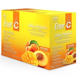 Ener-C, Витамин C, Шипучая растворимая смесь для приготовления напитка, Персик и манго, 30 пакетов, 10,2 унции (289,2 г)