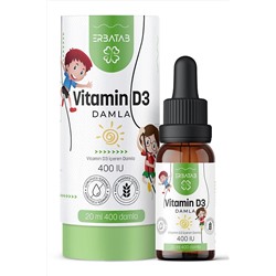 Erbatab Vitamin D3 Kids 20 ML 400 IU Damla VT0002