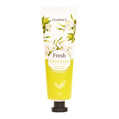 DEOPROCE FRESH GREENTEA PERFUMED HANDCREAM Крем для рук с ароматом зелёного чая 50г