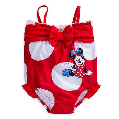 Minnie Mouse Bow Swimsuit for Baby