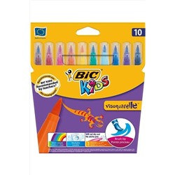 Bic Kids Visaquarelle Fırça Uçlu Keçeli Boya Kalemi 10 Renk U92188