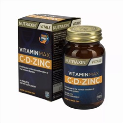 Nutraxin Vitamin Max C-D-Zinc  Витамин C + D3 и цинк Nutraxin, 60 таблеток
