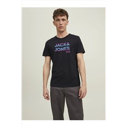 Jack & Jones Jack Jones Erkek Logo Baskılı Tişört 12210868